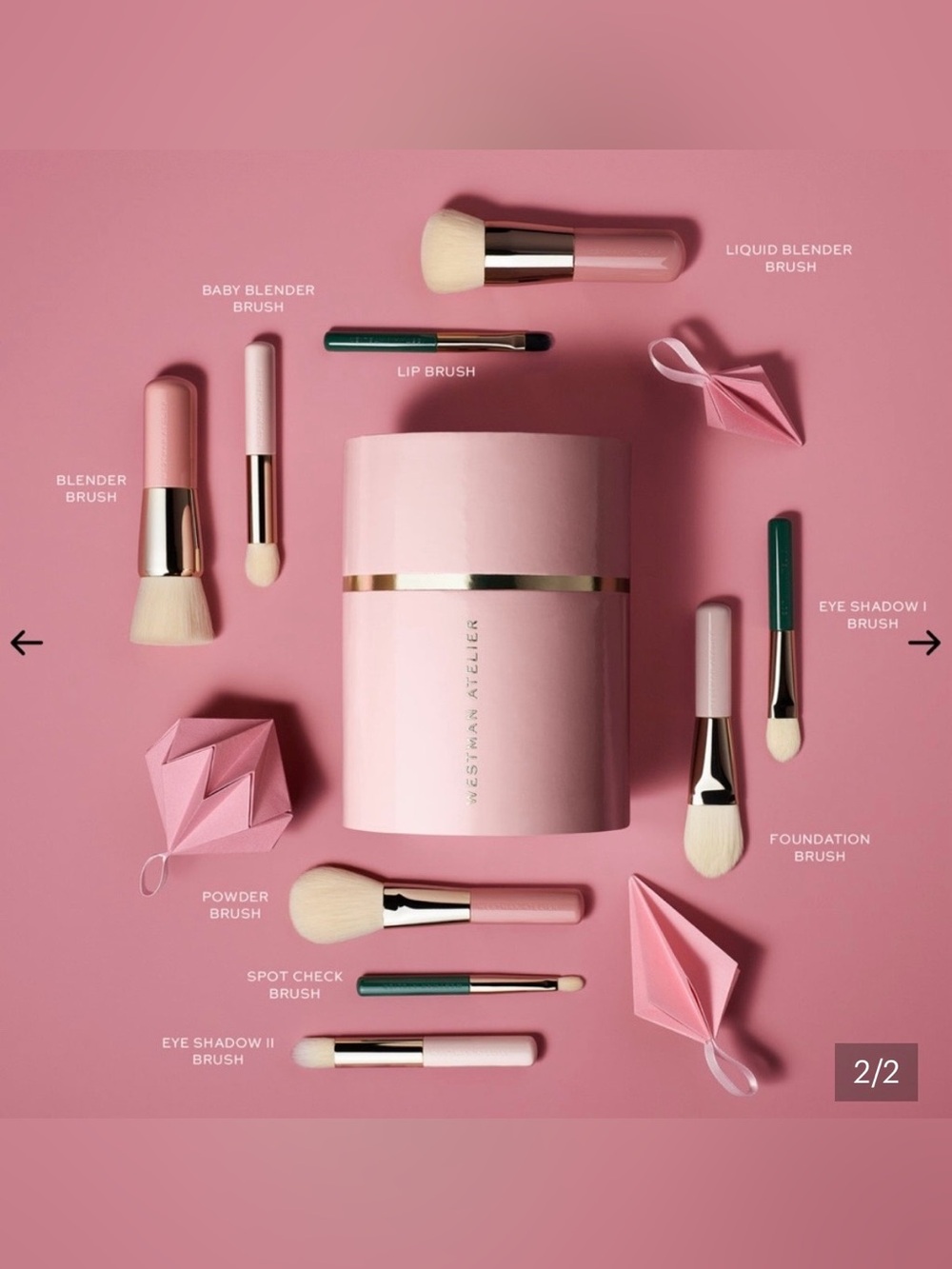 Westman Atelier Blush Pink Brush Set